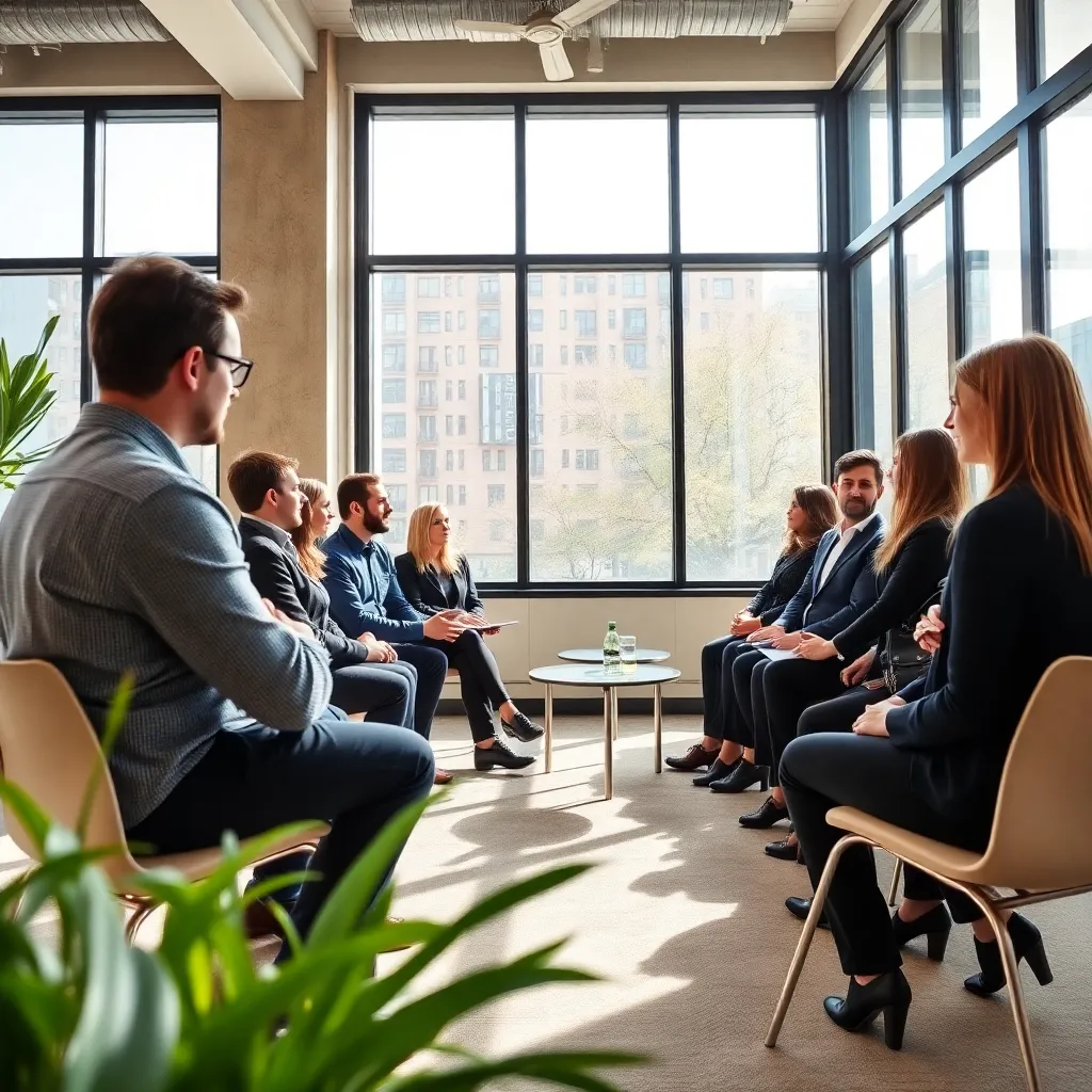 Professionele vrouw neemt een moment voor zelfreflectie tijdens drukke werkdag